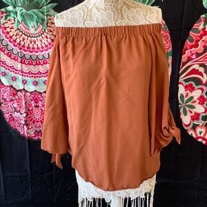 BOUTIQUE RUST BLOUSE